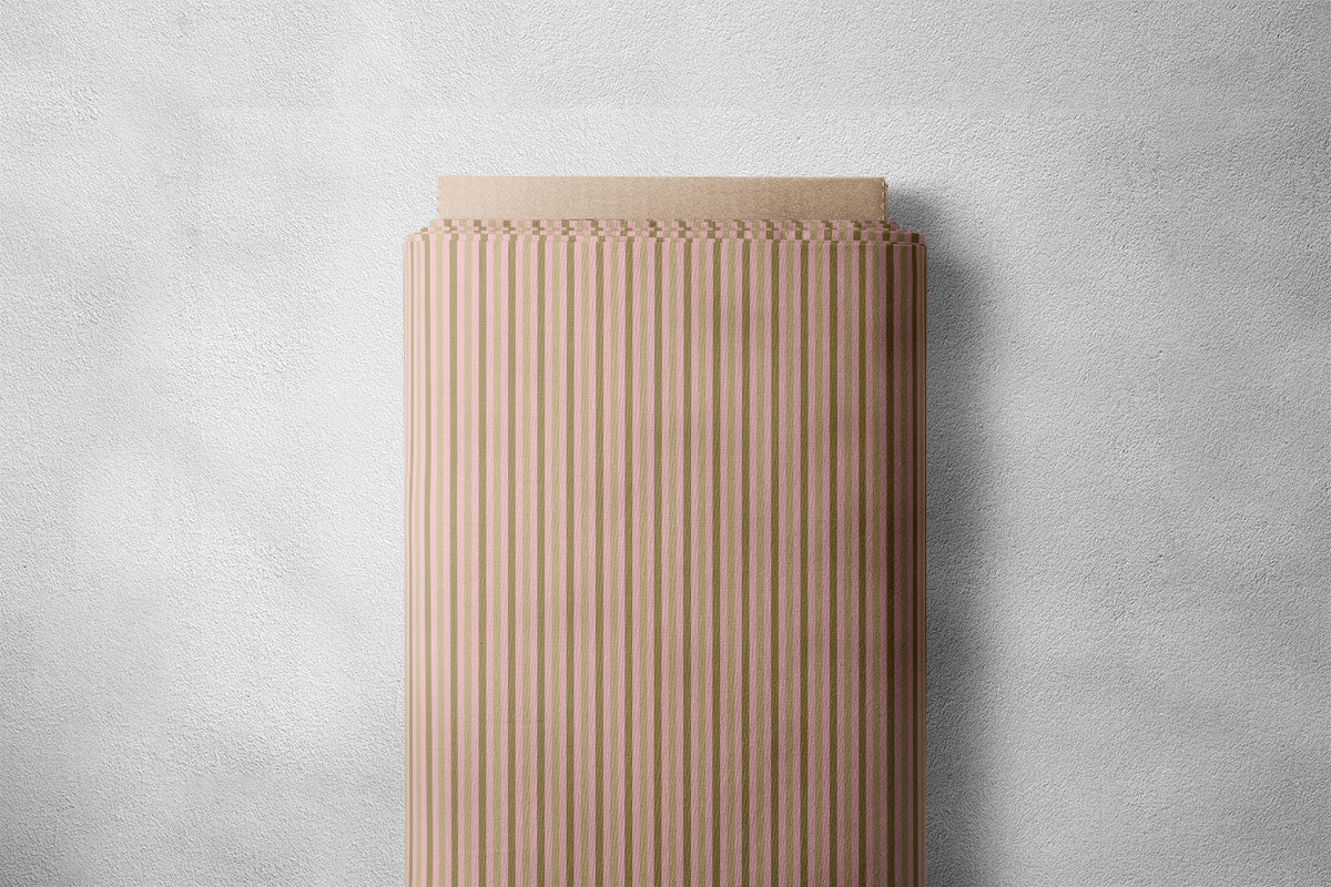 Oriental Pink Stripes Print